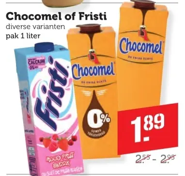 Aanbieding: Chocomel of Fristi