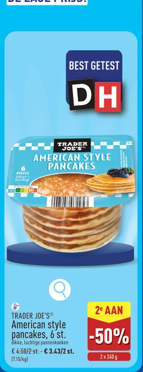 Promotie: American style pancakes