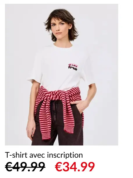 Offre: T-shirt avec inscription