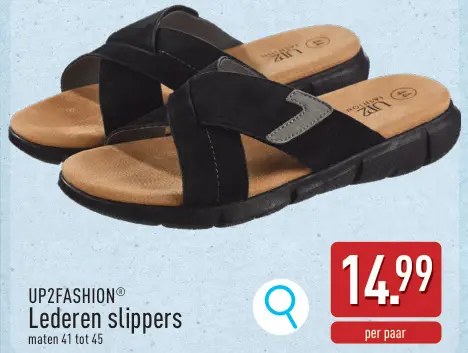 Promotie: Lederen slippers