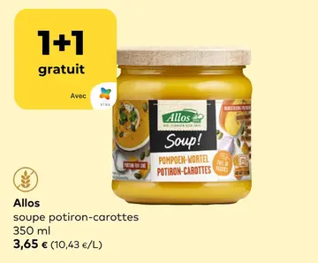 Offre: Allos soupe potiron-carottes