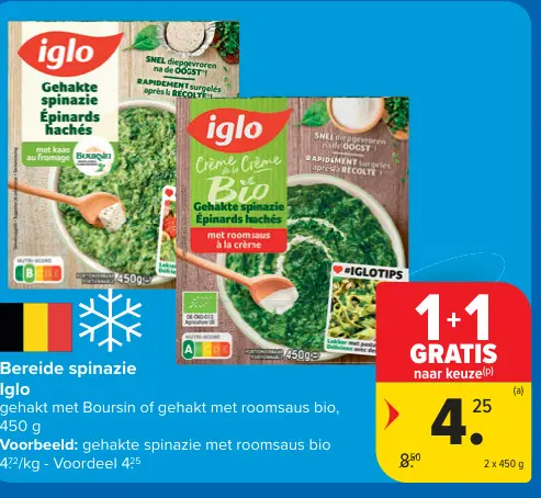 Promotie: Bereide spinazie