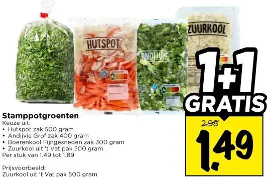 Aanbieding: Stamppotgroenten