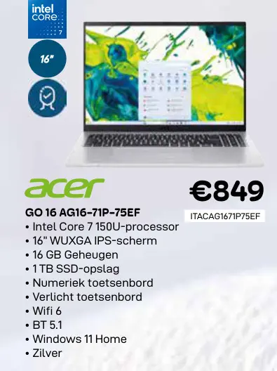 Promotie: Go 16 ag16-71p-75ef