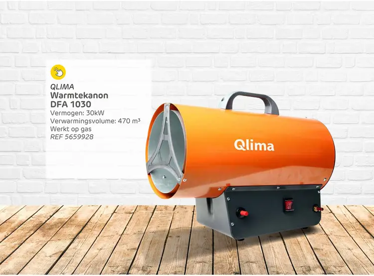 Aanbieding: Qlima warmtekanon gfa 1030 30kw