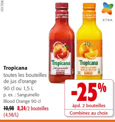 Offre: Tropicana jus d'orange