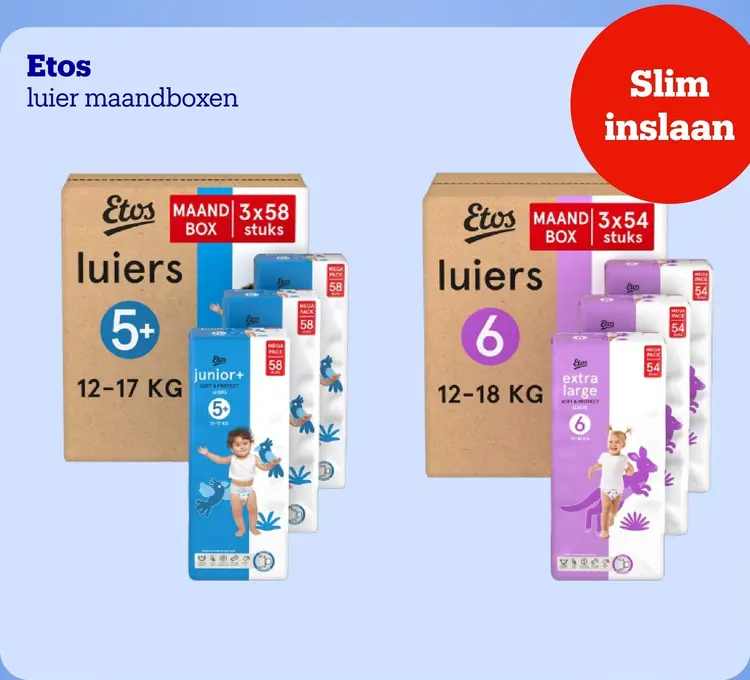 Promotie: Etos Luier maandboxen