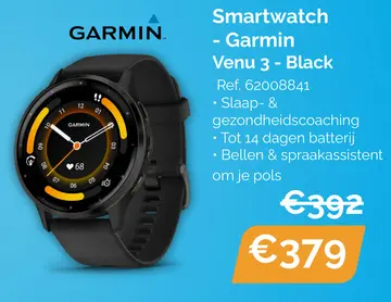 Aanbieding: Venu 3 - Black smartwatch