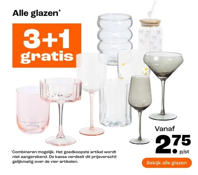 Promotie: Alle glazen