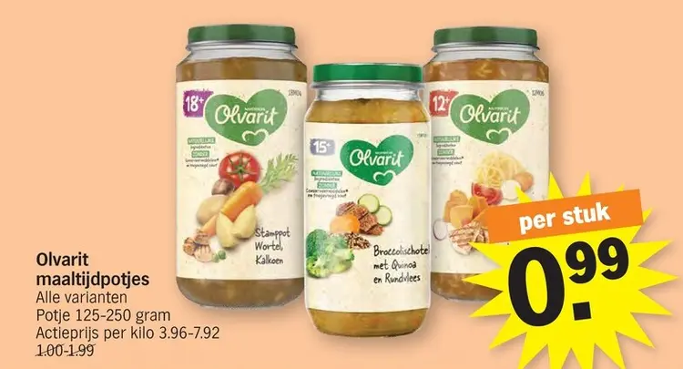 Promotie: Olvarit maaltijdpotjes