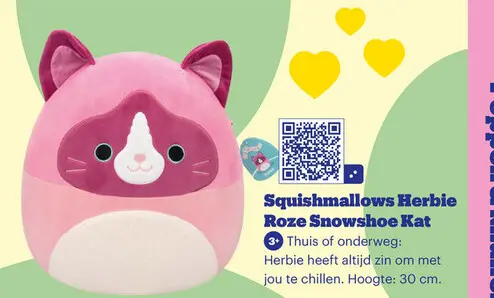 Aanbieding: Herbie Roze Snowshoe Kat