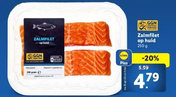 Aanbieding: Zalmfilet op huid