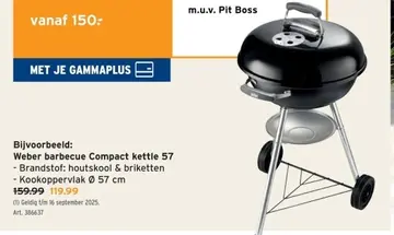 Aanbieding: Weber barbecue Compact kettle
