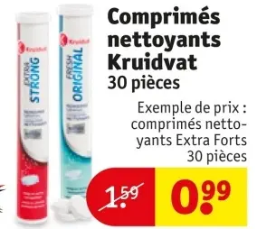 Offre: Comprimés nettoyants Kruidvat