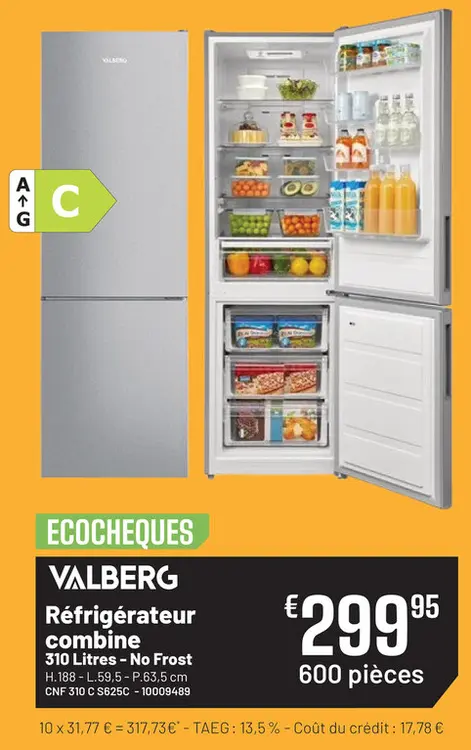 Offre: Réfrigérateur combine