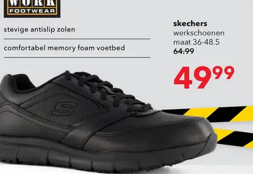 Aanbieding: Skechers Nampa heren werkschoenen zwart