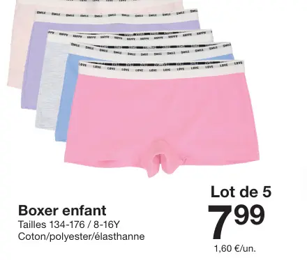 Offre: Boxer enfant