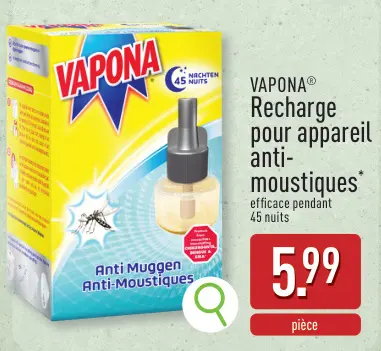 Offre: Recharge pour appareil anti-moustiques