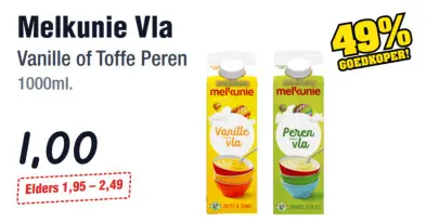 Aanbieding: Vla Vanille of Toffe Peren