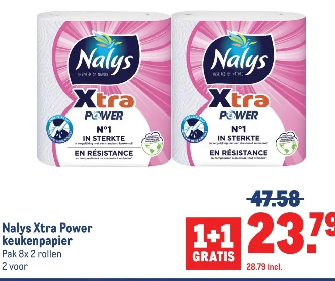 Aanbieding: Nalys Xtra Power keukenpapier