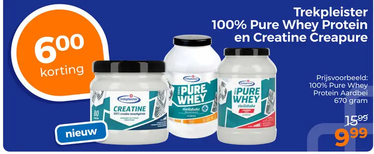Aanbieding: 100% Pure Whey Protein en Creatine Creapure