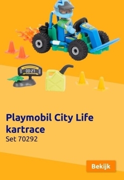 Aanbieding: Playmobil City Life kartrace Set