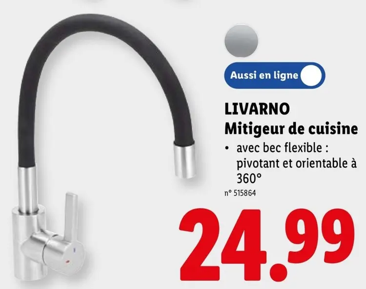 Offre: LIVARNO Mitigeur de cuisine