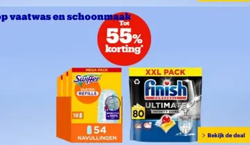 Aanbieding: vaatwas en schoonmaak