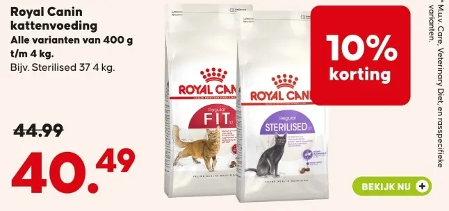 Aanbieding: Royal Canin kattenvoeding