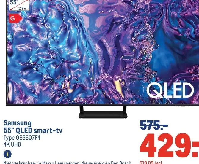 Aanbieding: 55" QLED smart-tv