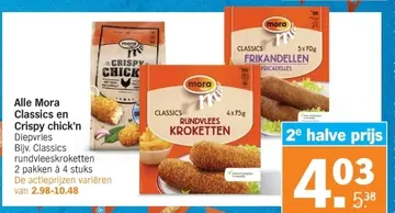 Aanbieding: Alle Mora Classics en Crispy chick'n