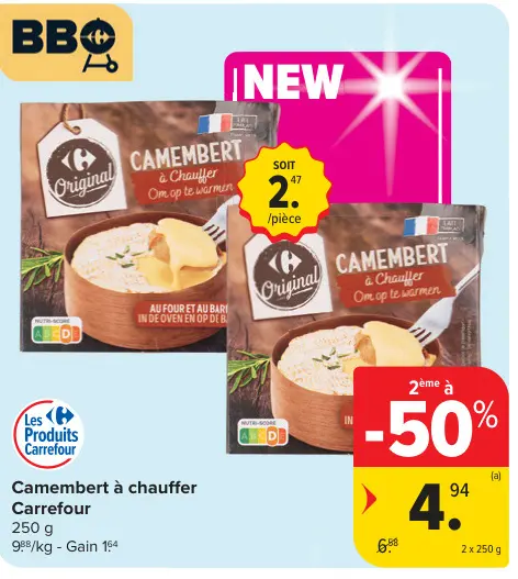 Offre: Camembert à chauffer