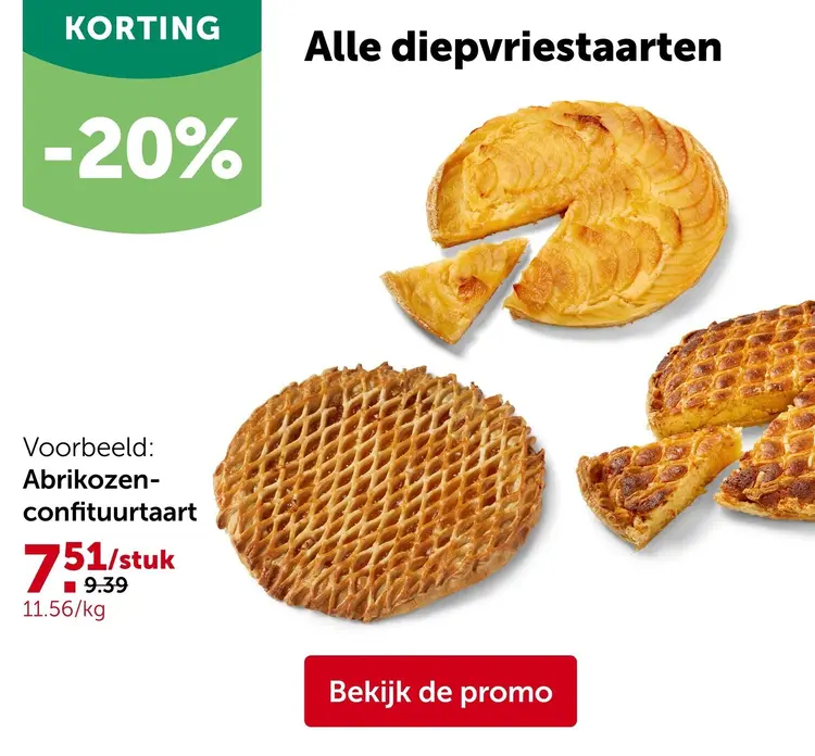 Promotie: Diepvriestaarten