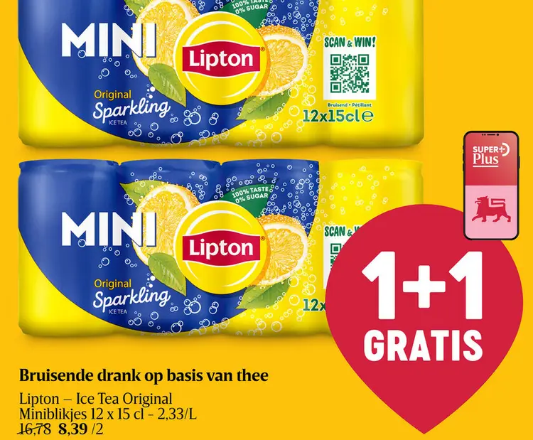 Promotie: Ice Tea Original Miniblikjes