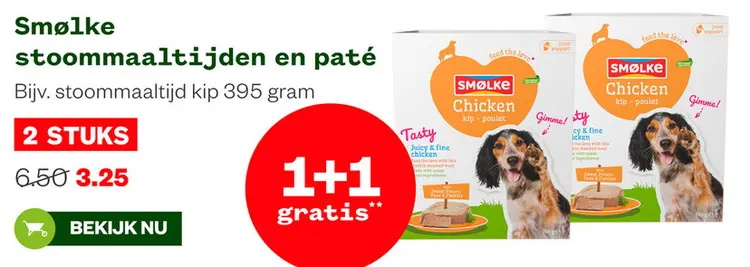 Aanbieding: Smølke stoommaaltijden en paté
