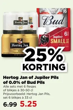 Aanbieding: Hertog Jan of Jupiler Pils of 0.0% of Bud Pils