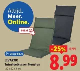 Aanbieding: Tuinstoelkussen Houston