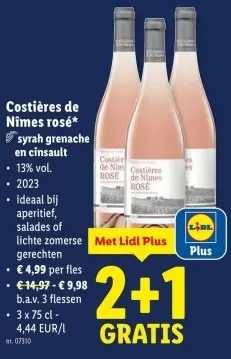 Promotie: Costières de Nîmes rosé