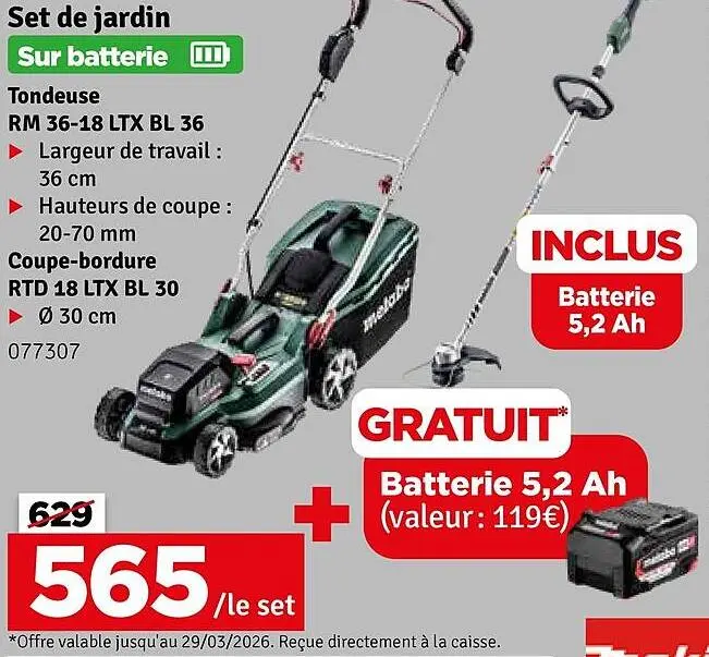 Offre: Set de jardin