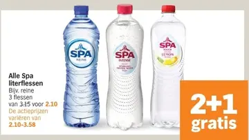 Aanbieding: Alle Spa literflessen