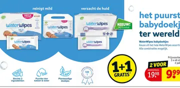 Aanbieding: WaterWipes babydoekjes