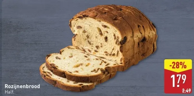 Aanbieding: Rozijnenbrood