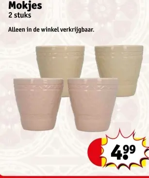 Aanbieding: Mokjes