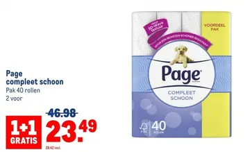 Aanbieding: Page compleet schoon