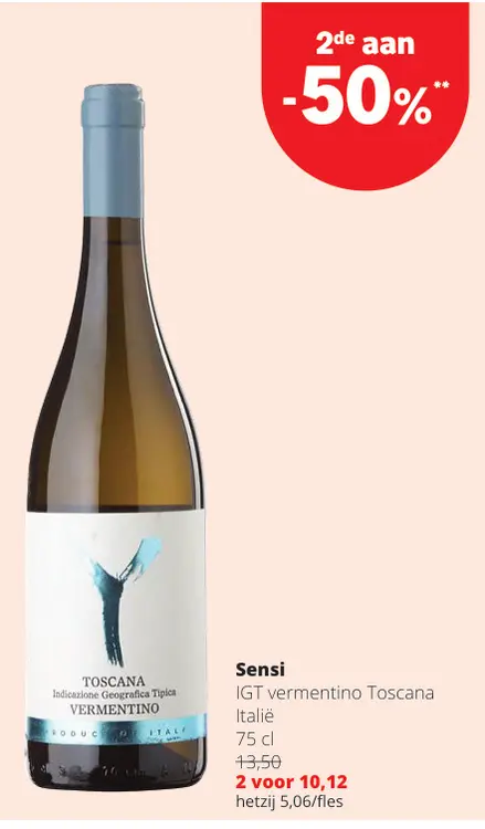 Promotie: Sensi IGT vermentino Toscana