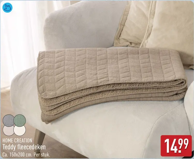 Aanbieding: Teddy fleecedeken