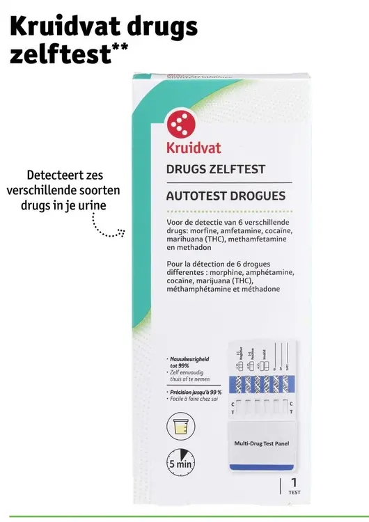 Aanbieding: Kruidvat drugs zelftest