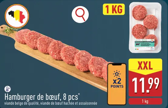 Offre: Hamburger de bœuf