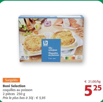 Offre: Boni Selection coquilles au poisson