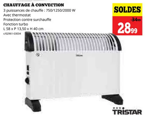 Offre: Chauffage à convection